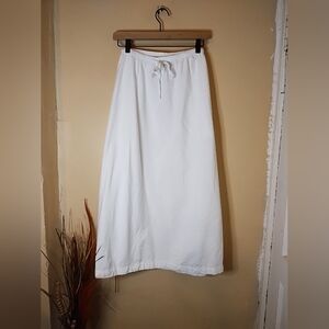Universal Thread Women's Elegant White Maxi Skirt With Side Pockets & Splits XXL